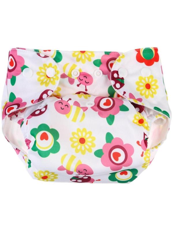Многоразовый подгузник + 1 вкладыш в комплекте «Бабочки»