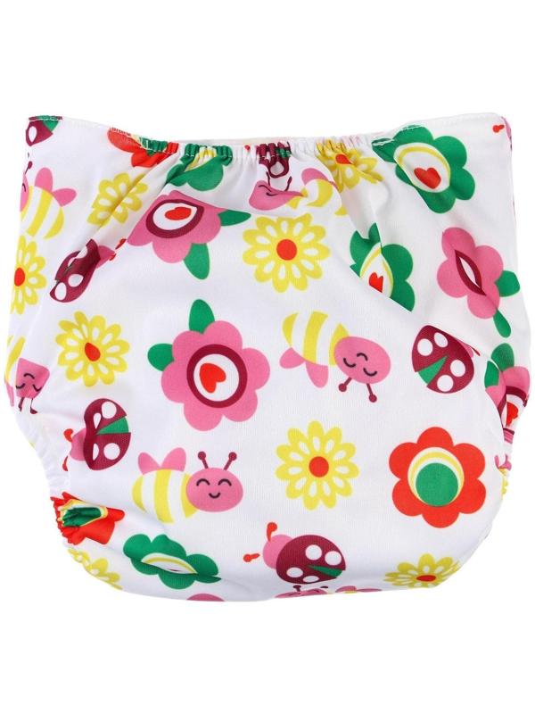 Многоразовый подгузник + 1 вкладыш в комплекте «Бабочки»