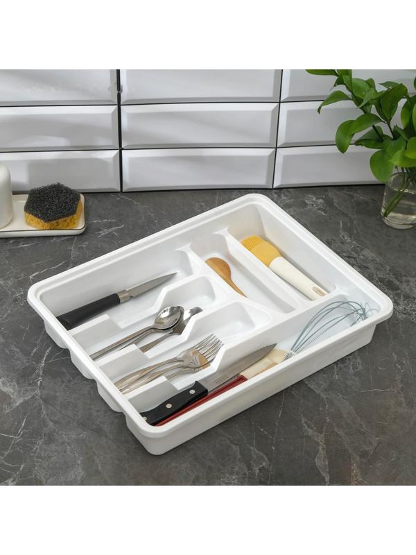 Лоток-вкладыш для столовых приборов, 2-х ярусный, цвет фисташковый