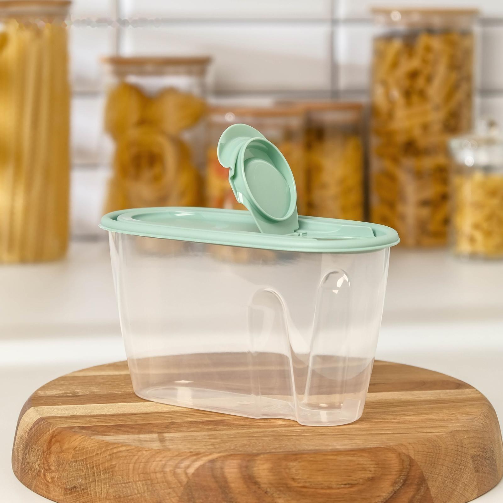 Ёмкость для сыпучих продуктов, 900 мл, цвет фисташковый