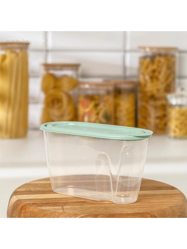 Ёмкость для сыпучих продуктов, 900 мл, цвет фисташковый