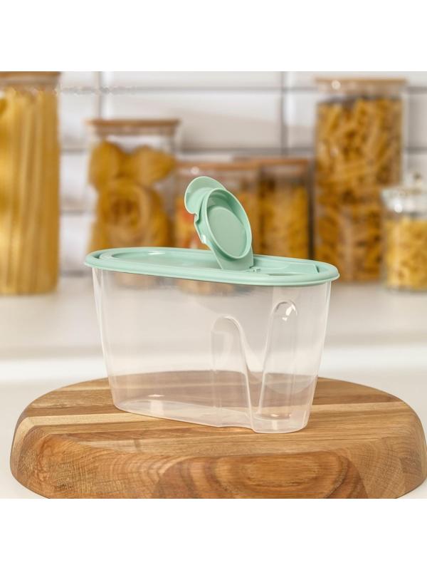 Ёмкость для сыпучих продуктов, 900 мл, цвет фисташковый