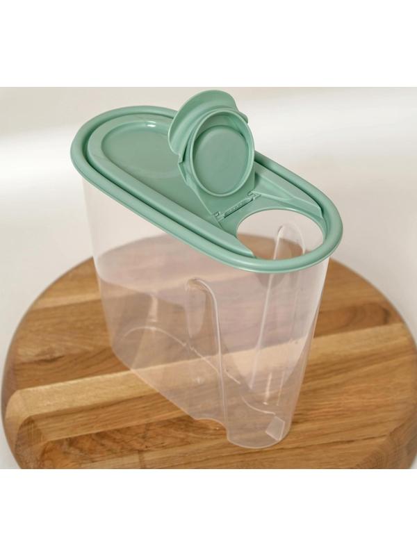 Ёмкость для сыпучих продуктов, 1,5 л, цвет фисташковый