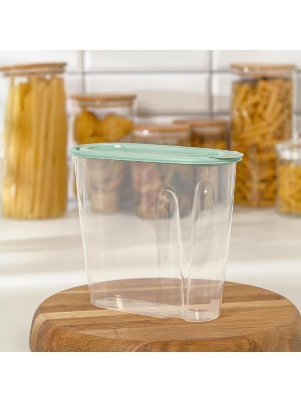 Ёмкость для сыпучих продуктов, 1,5 л, цвет фисташковый