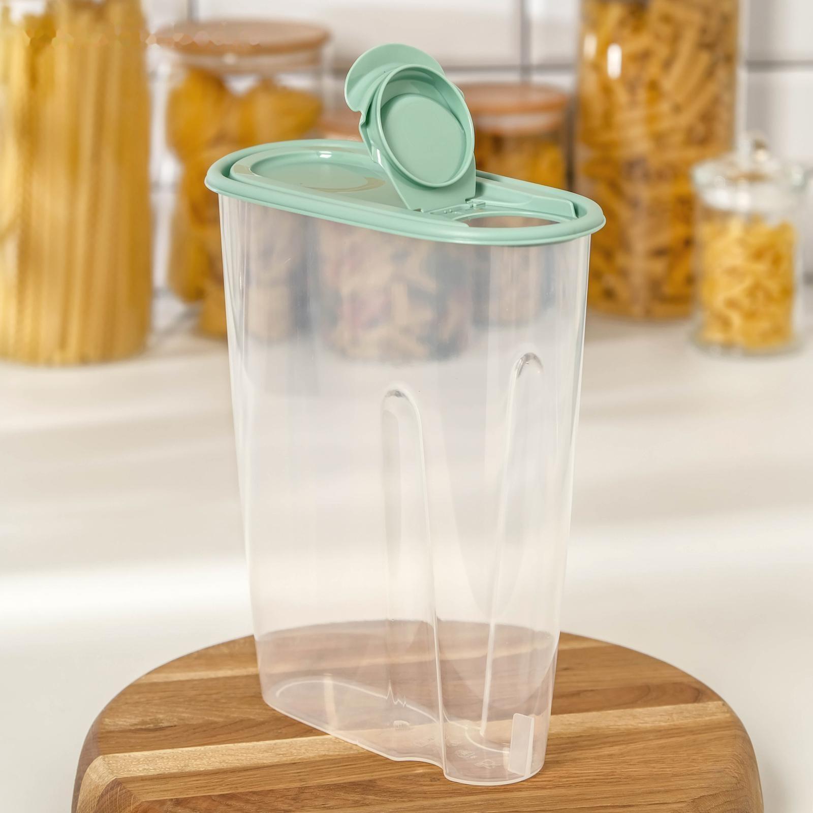 Ёмкость для сыпучих продуктов, 2,1 л, цвет фисташковый