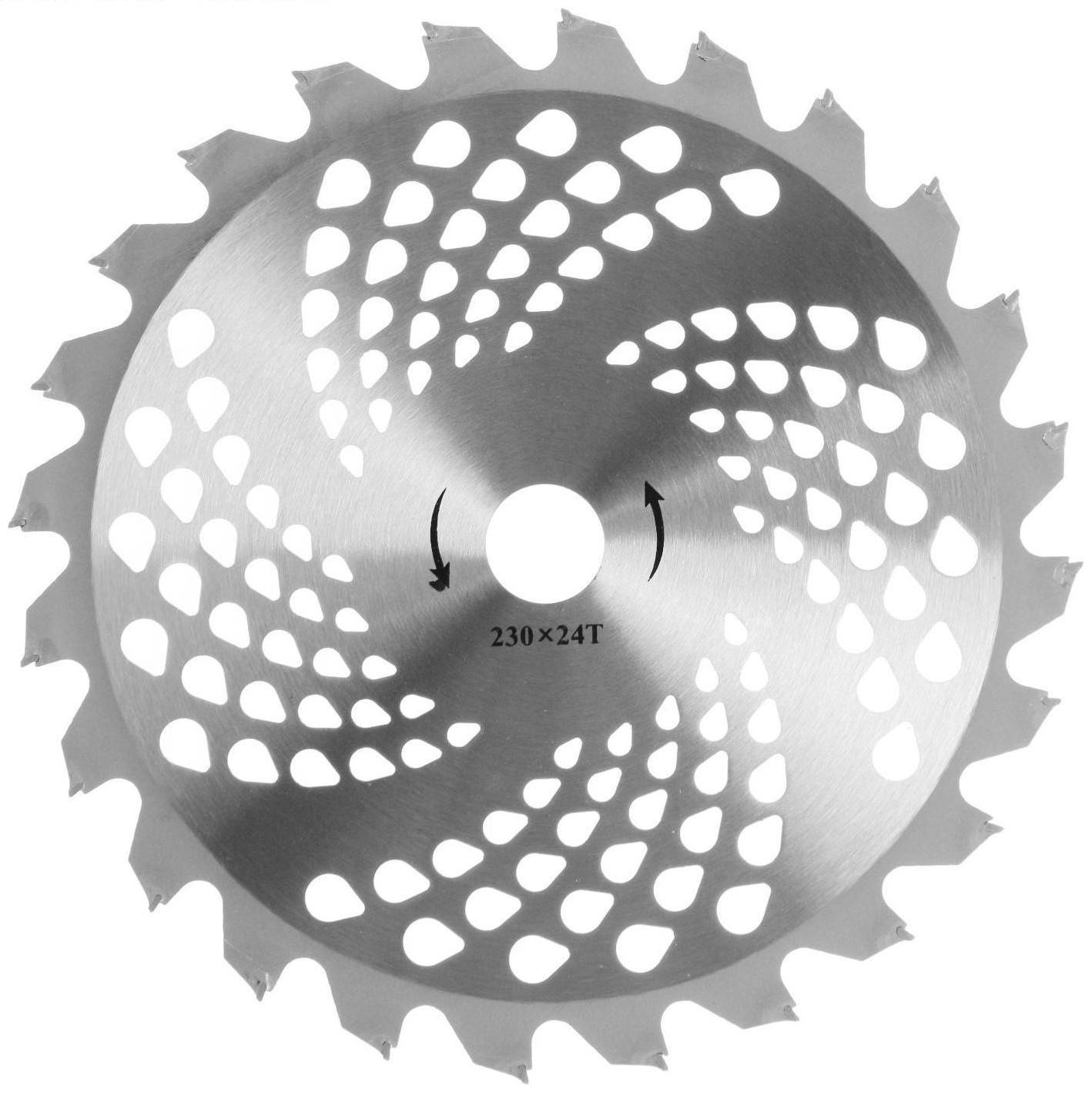 Нож для триммера ТУНДРА, 230 х 25.4 мм, 24 зуба