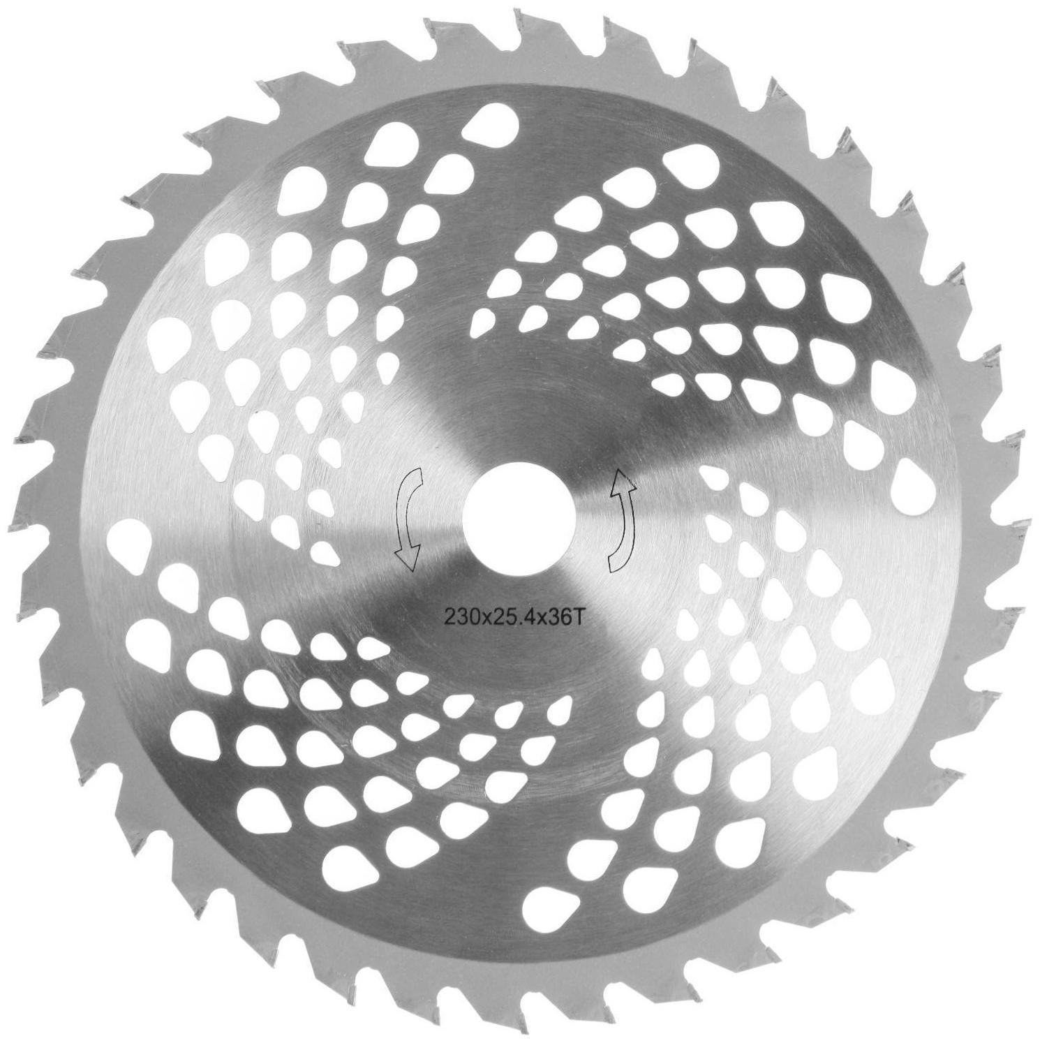 Нож для триммера ТУНДРА, 230 х 25.4 мм, 36 зубьев