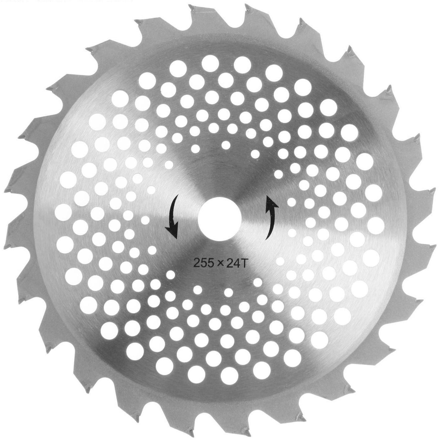 Нож для триммера ТУНДРА, 255 х 25.4 мм, 24 зуба