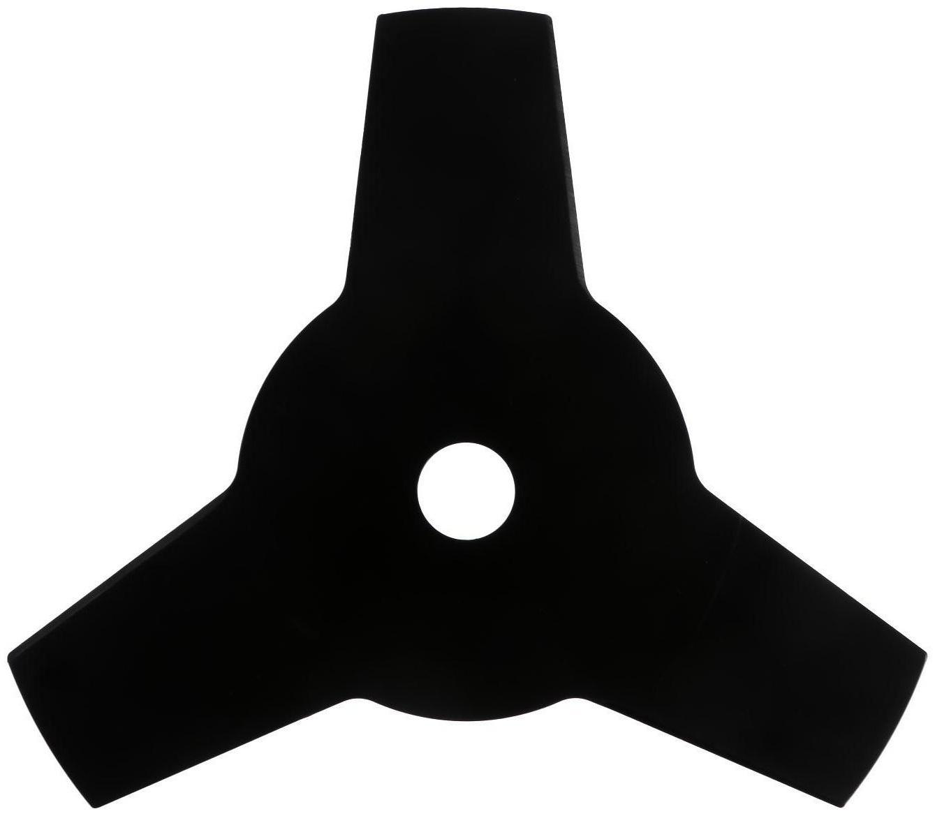 Нож для триммера ТУНДРА, трехлучевой, 255 х 25.4 х 1.4 мм