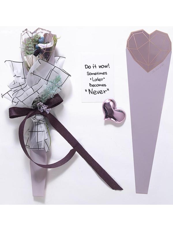 Конус для цветов, лаванда, 60 х 15 см