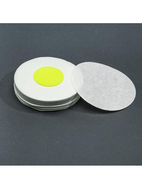 Фильтры d 125 мм, жёлтая лента, марка ФОБ,  очень быстрой фильтрации, 100 шт