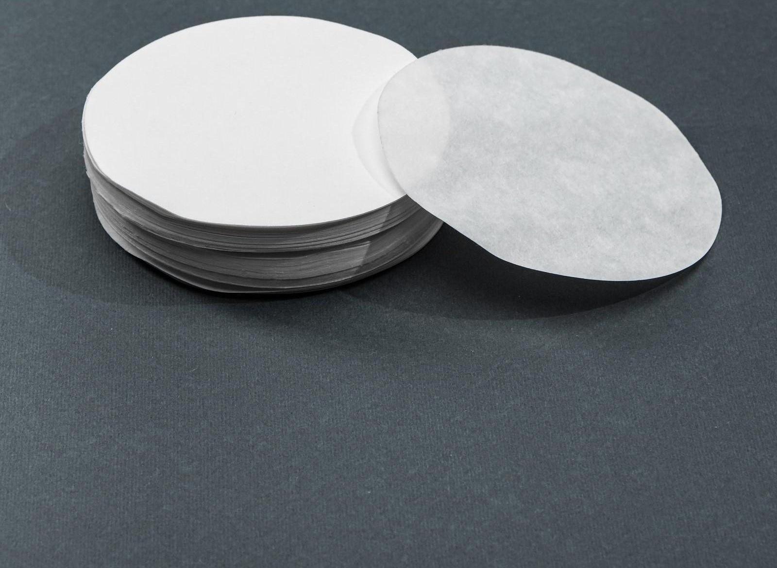 Фильтры d 90 мм, красная лента, марка ФБ,  быстрой фильтрации, набор 100 шт