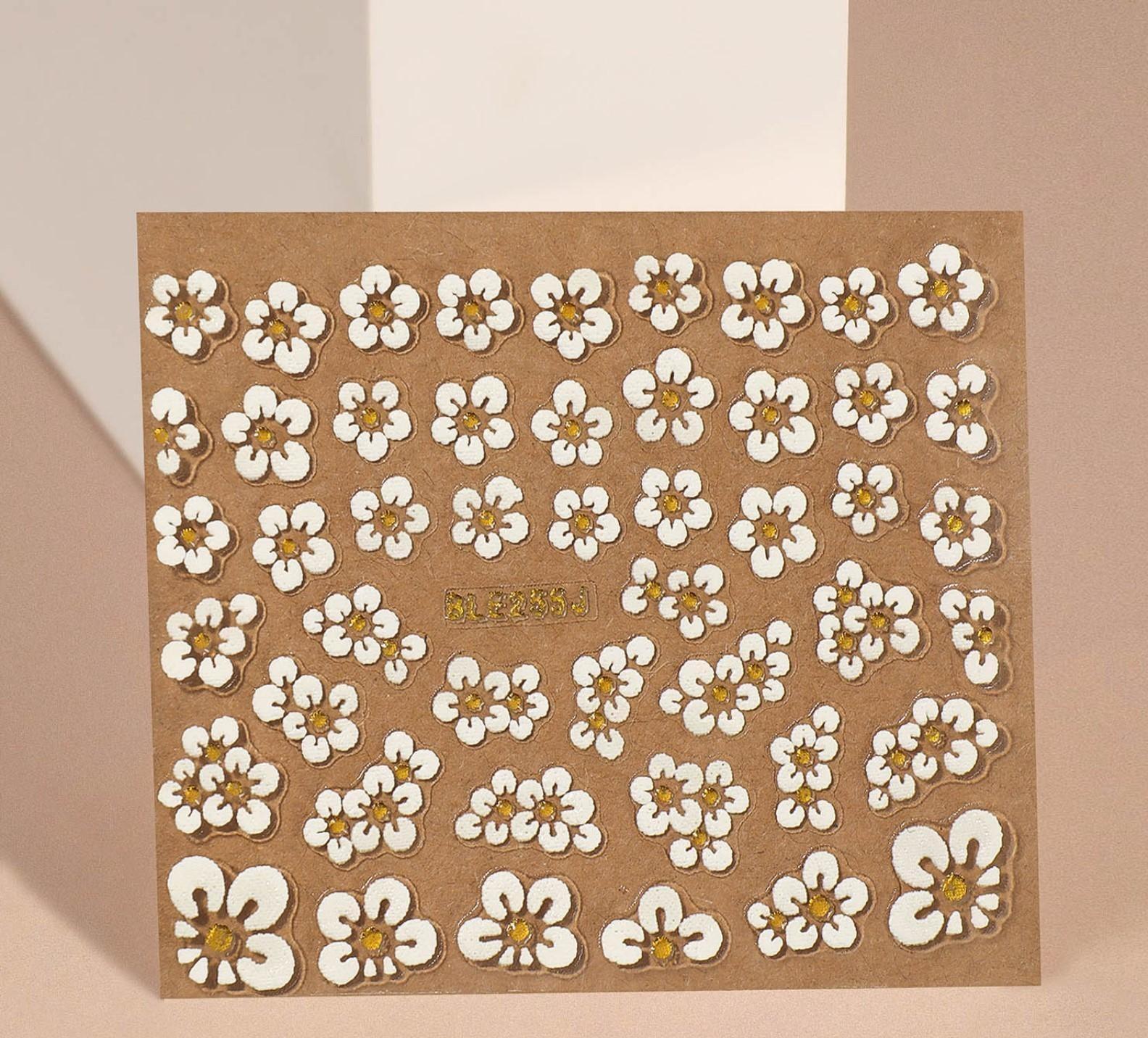 Наклейки для ногтей «Цветы», 3D