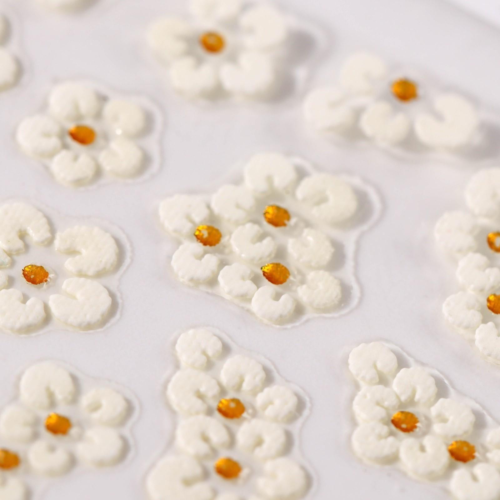 Наклейки для ногтей «Цветы», 3D