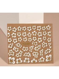 Наклейки для ногтей «Цветы», 3D