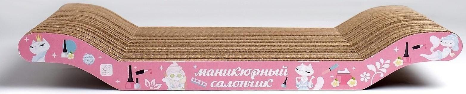 Когтеточка из картона «Маникюрный салончик», 45 × 20 × 3 см