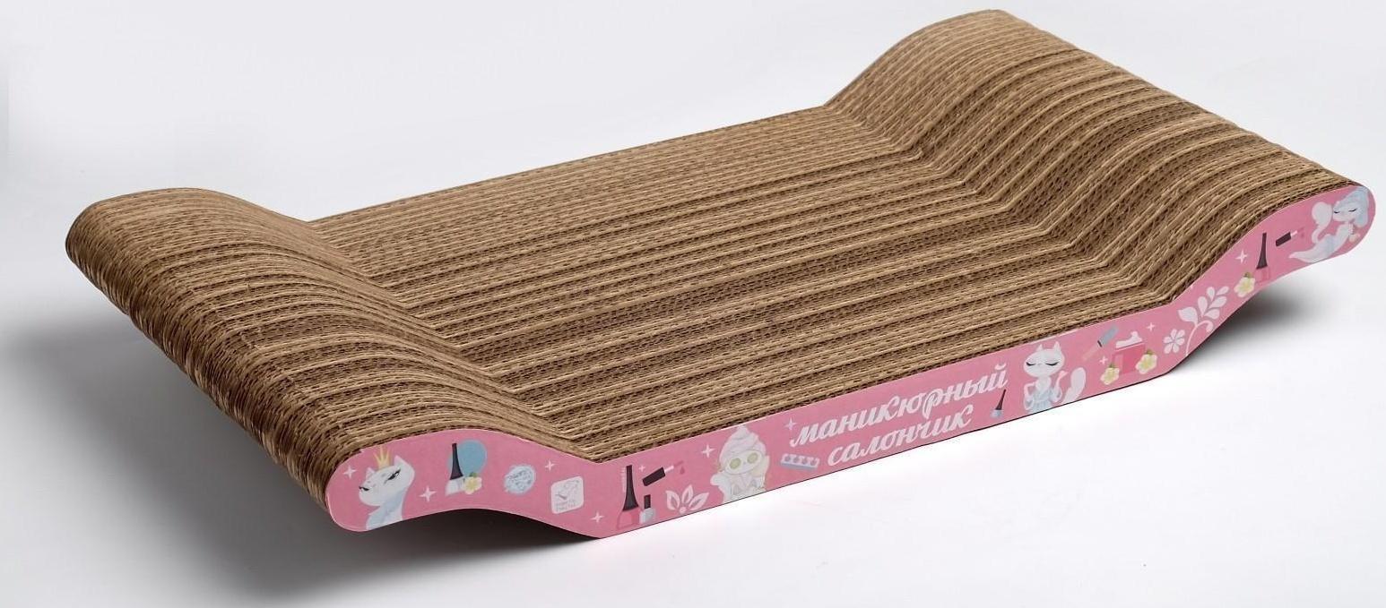 Когтеточка из картона «Маникюрный салончик», 45 × 20 × 3 см