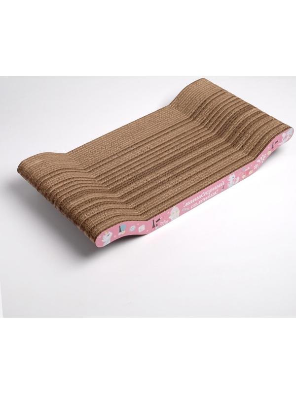 Когтеточка из картона «Маникюрный салончик», 45 × 20 × 3 см