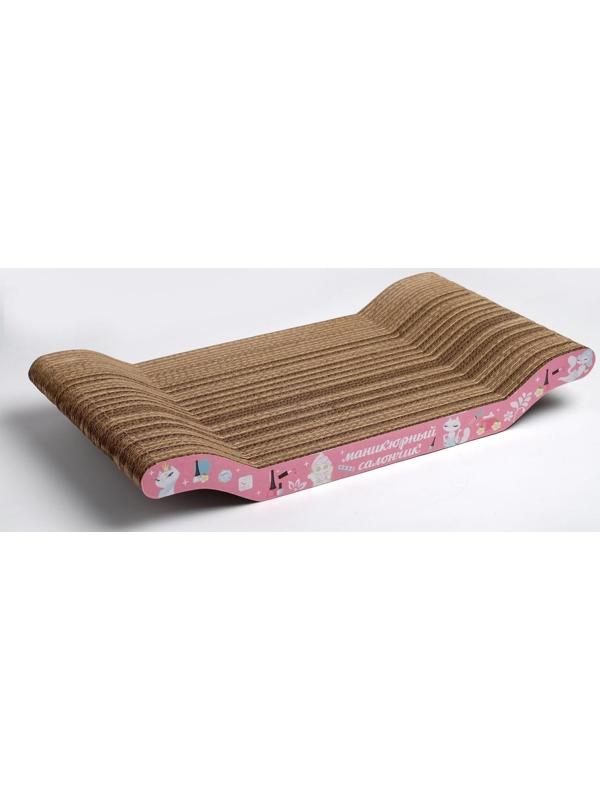 Когтеточка из картона «Маникюрный салончик», 45 × 20 × 3 см