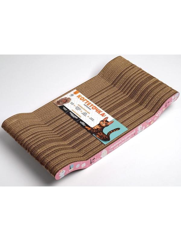 Когтеточка из картона «Маникюрный салончик», 45 × 20 × 3 см