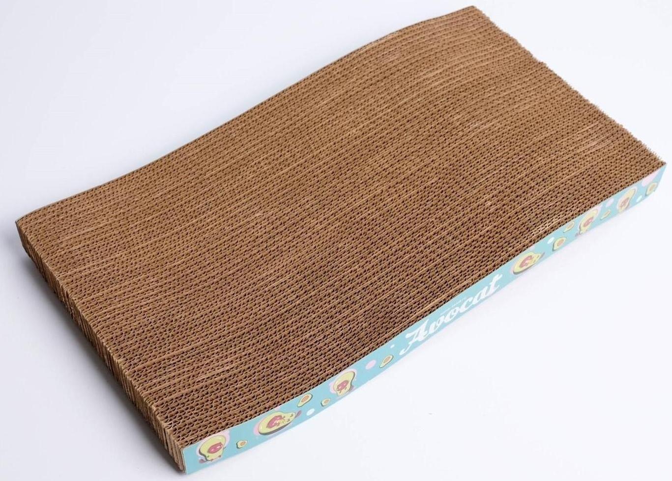 Когтеточка из картона Avocat волна, 45.5 × 19 × 3.5 см