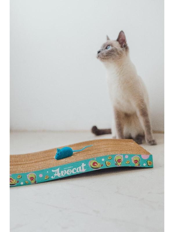 Когтеточка из картона Avocat волна, 45.5 × 19 × 3.5 см