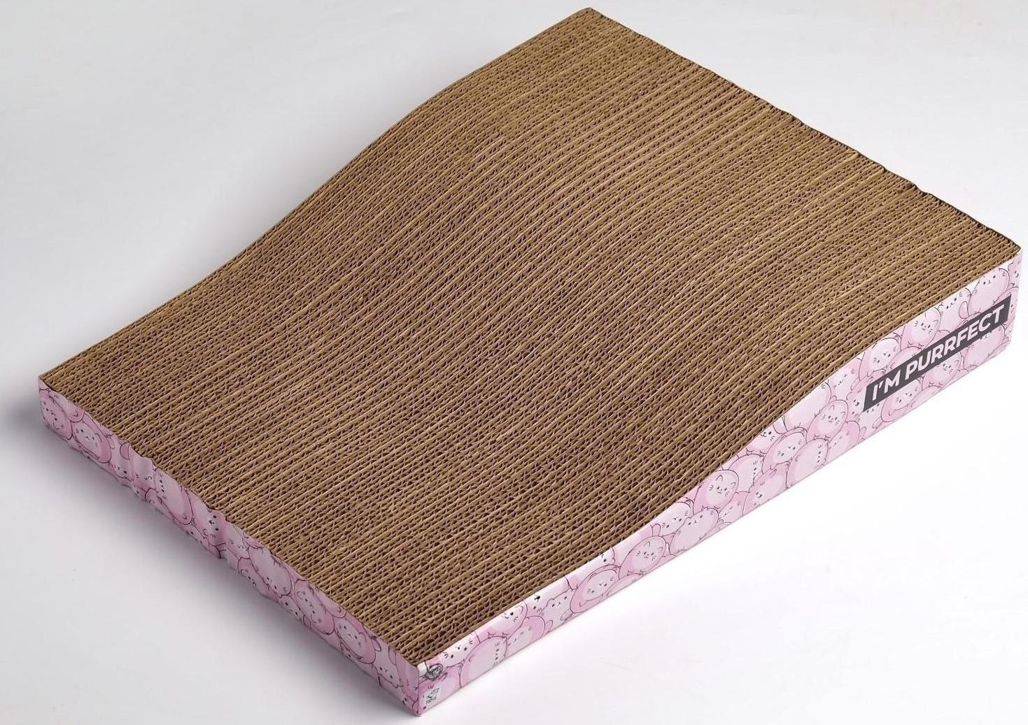 Когтеточка из картона I`M PURRFECT, 19 х 37 см