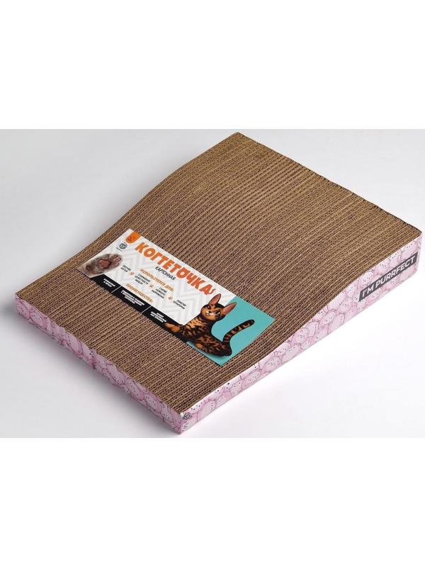 Когтеточка из картона I`M PURRFECT, 19 х 37 см