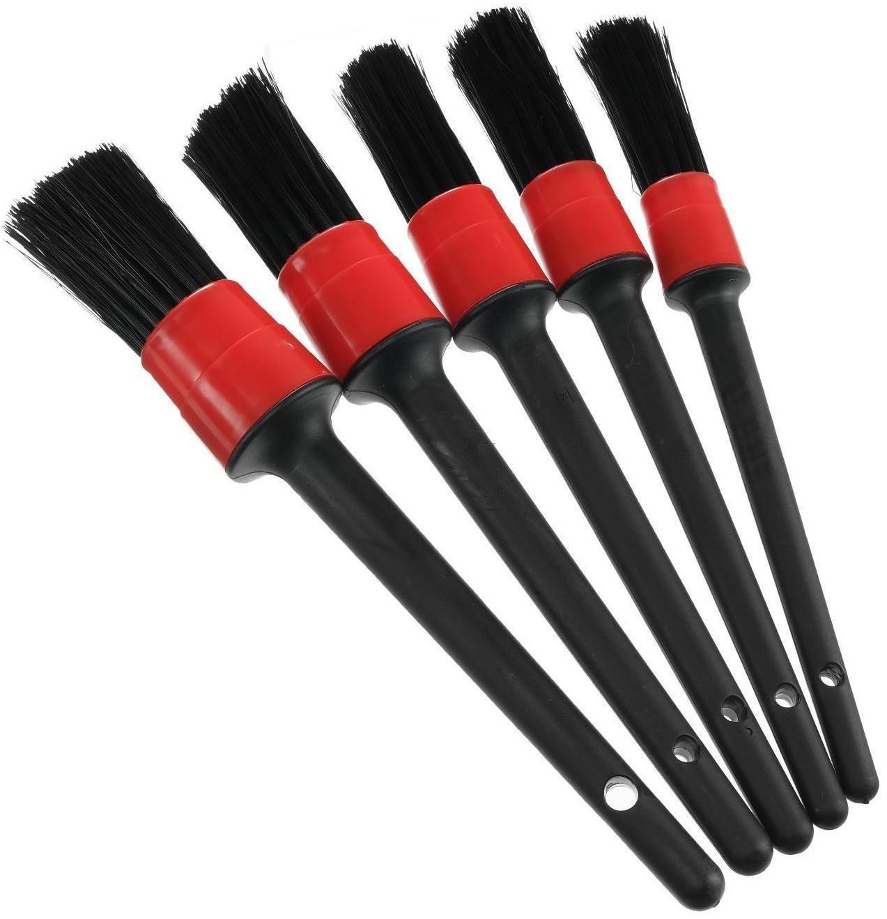 Щетка для детейлинга автомобиля, набор 5 шт