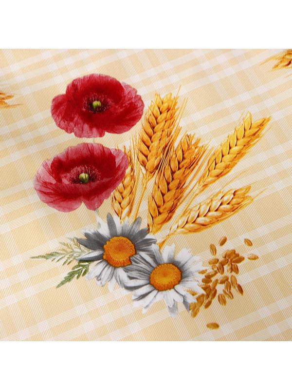 Клеёнка столовая на нетканой основе, ширина 137 см, толщина 0,08 мм, рулон 20 м