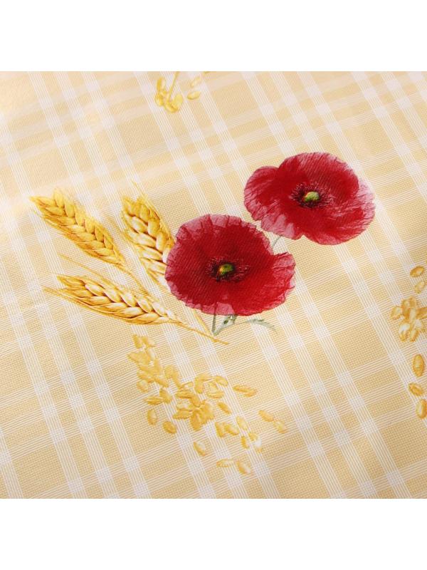 Клеёнка столовая на нетканой основе, ширина 137 см, толщина 0,08 мм, рулон 20 м