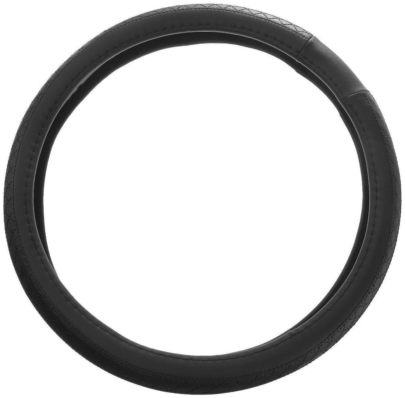 Оплетка на руль Nova Bright размер M,  чёрная