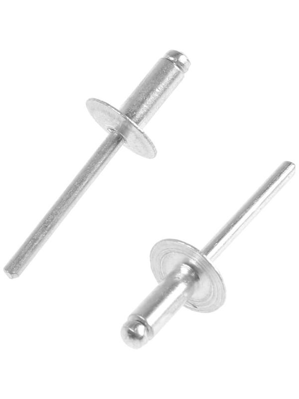 Заклепки вытяжные ТУНДРА krep, алюминий-сталь, увел.борт 14 мм, 4.8х12 мм, 250 шт.