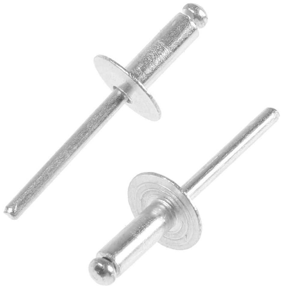 Заклепки вытяжные ТУНДРА krep, алюминий-сталь, увел.борт 14 мм, 4.8х14 мм, 250 шт.