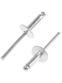 Заклепки вытяжные ТУНДРА krep, алюминий-сталь, увел.борт 14 мм, 4.8х16 мм, 250 шт.