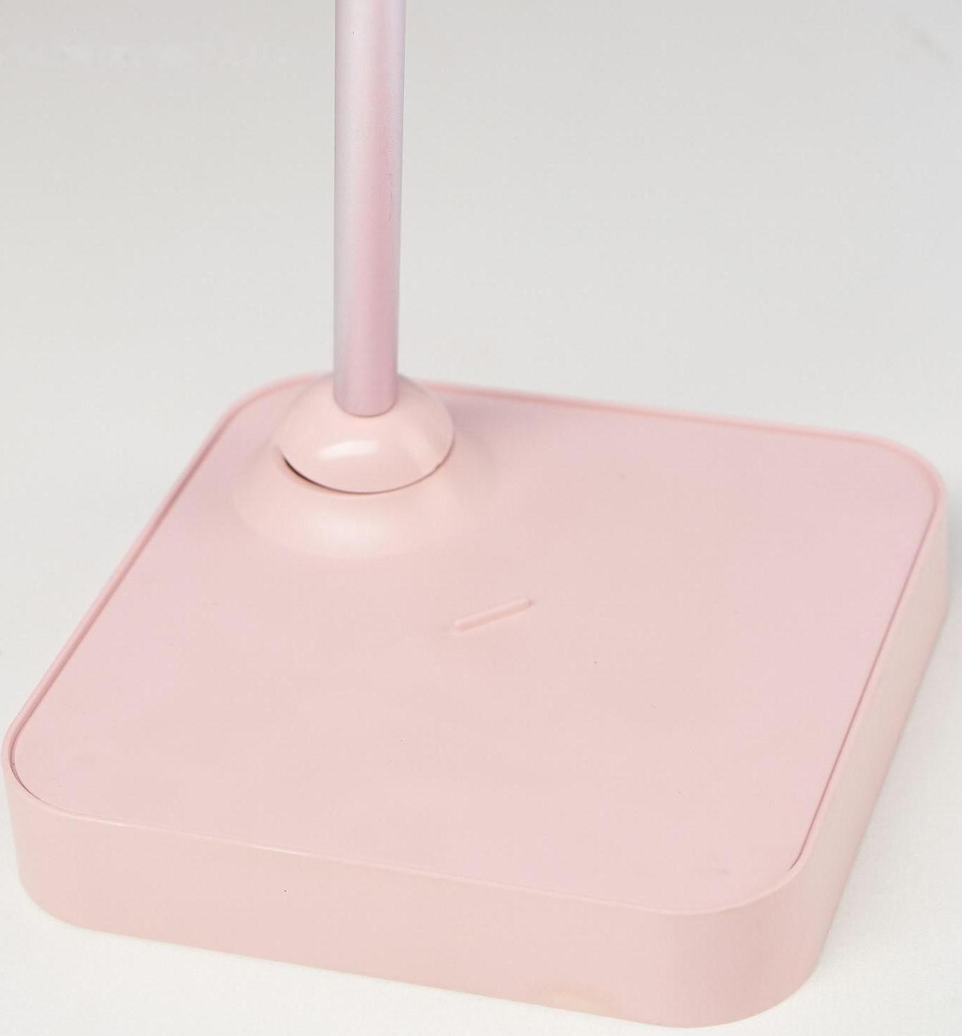 Лампа настольная 1670/1 LED 5Вт 2 режима 3000К 6000К USB АКБ розовый 13х10,4х34 см