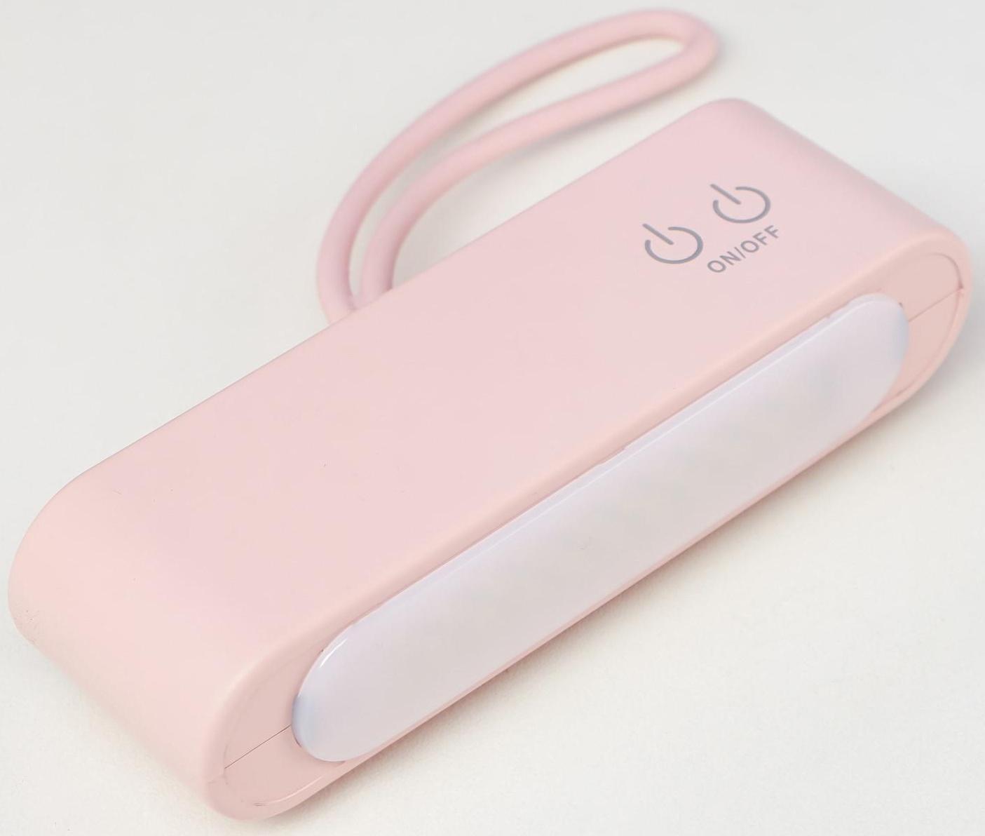 Лампа настольная 1670/1 LED 5Вт 2 режима 3000К 6000К USB АКБ розовый 13х10,4х34 см