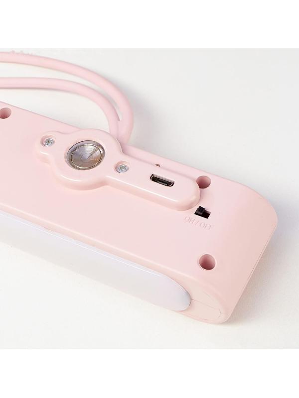 Лампа настольная 1670/1 LED 5Вт 2 режима 3000К 6000К USB АКБ розовый 13х10,4х34 см