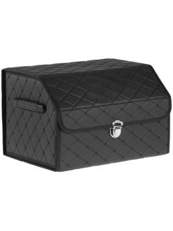Саквояж в багажник автомобильный, 45 х 32 х 30 см, экокожа, с замком