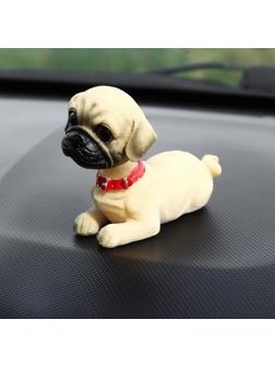 Собака на панель авто, качающая головой, СП13