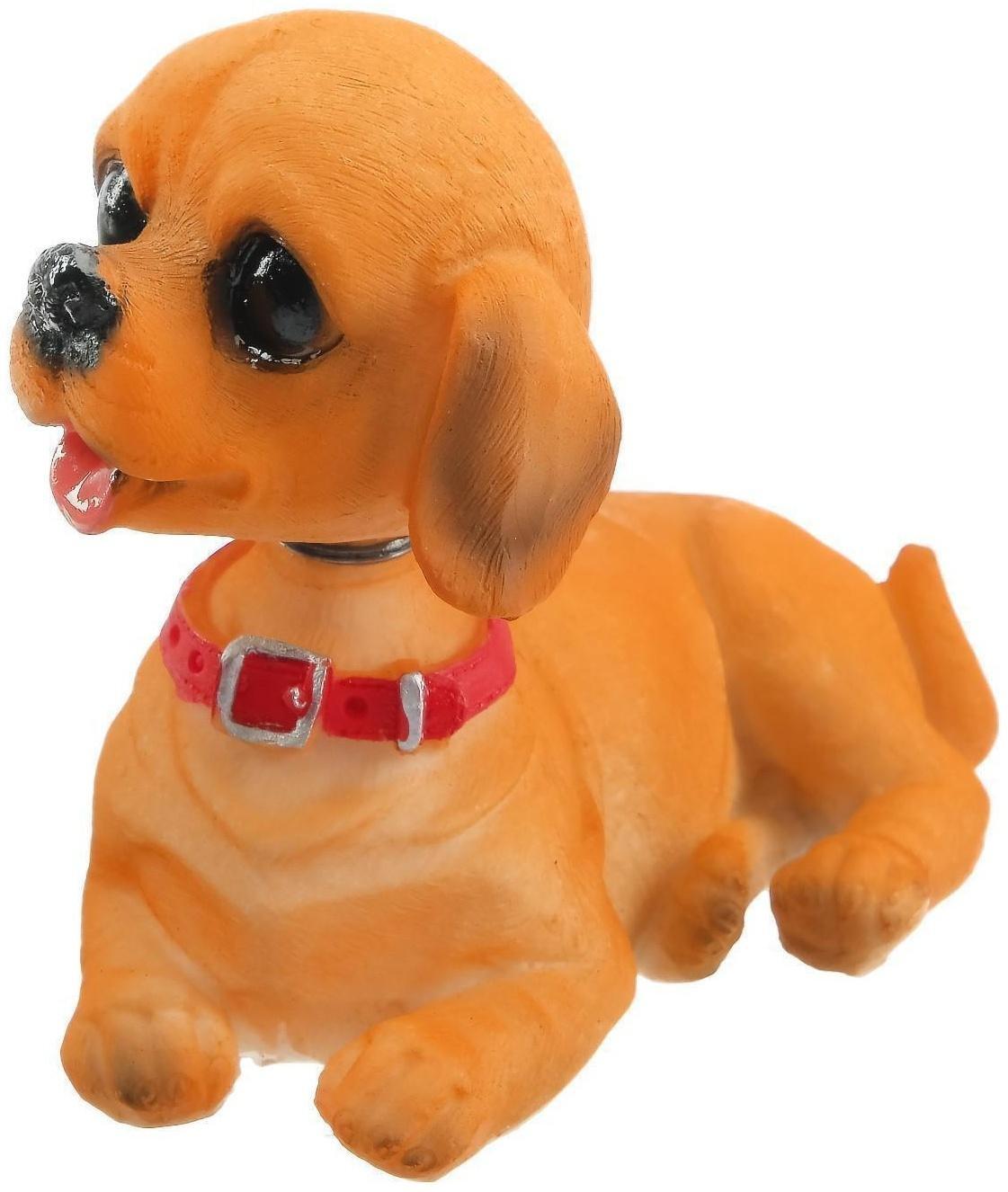 Собака на панель авто, качающая головой, СП15