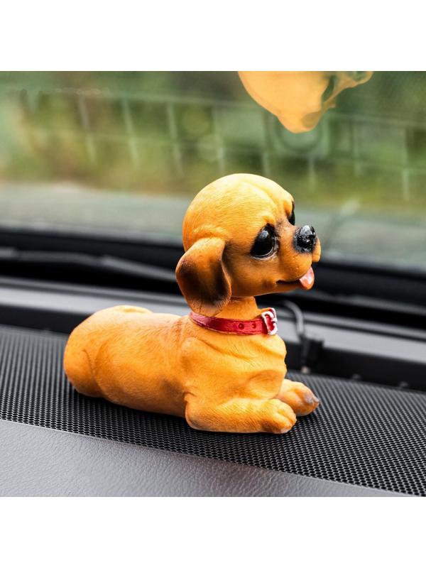 Собака на панель авто, качающая головой, СП15