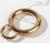 Кольцо-карабин, 42 мм, d = 30/20 мм, толщина - 5 мм, 5 шт, цвет золотой
