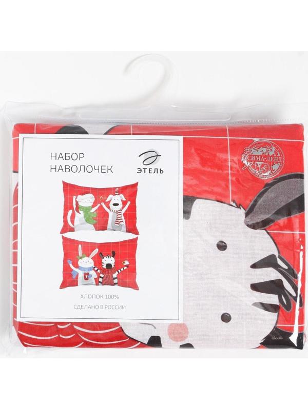 Комплект наволочек Этель Winter story 50х70 см - 2 шт, 100% хлопок, бязь