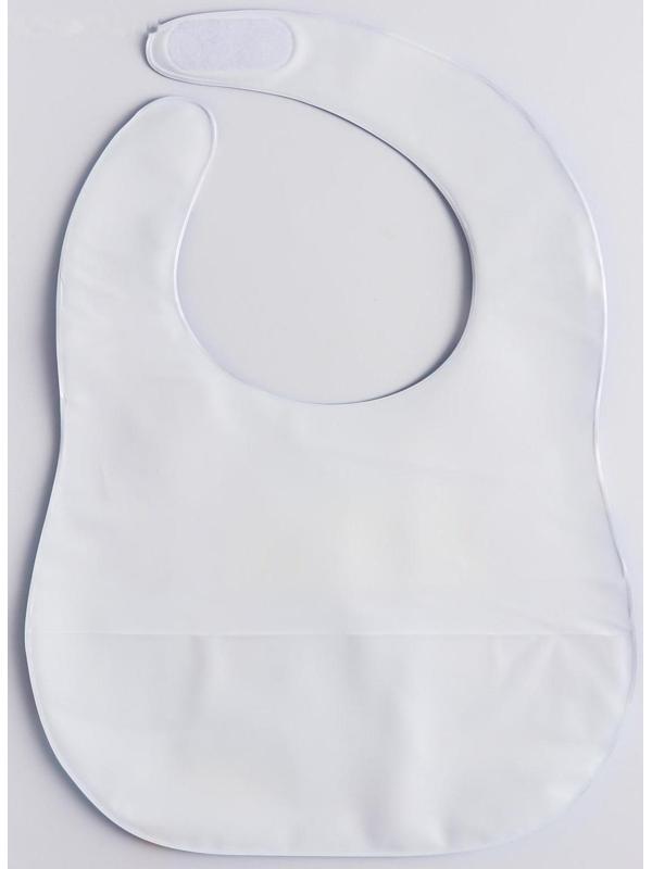 Нагрудник для кормления «Кораблик» непромокаемый на липучке, с карманом, мягкий