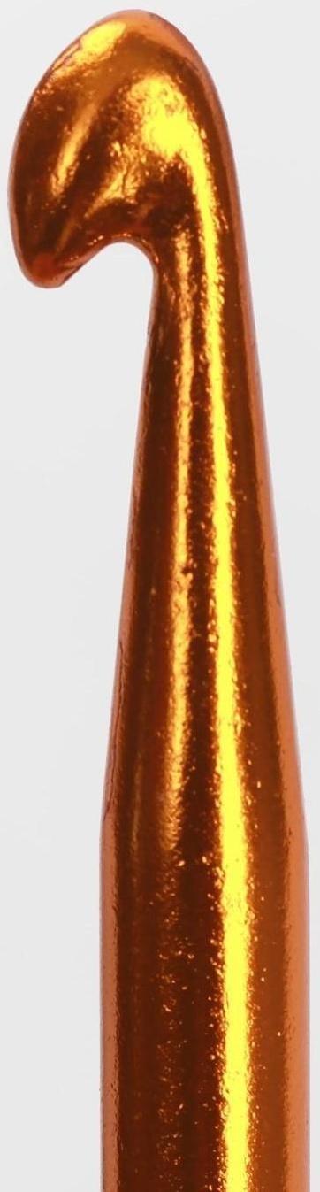 Крючок для вязания, двусторонний, d = 6/7 мм, 13 см, цвет золотой