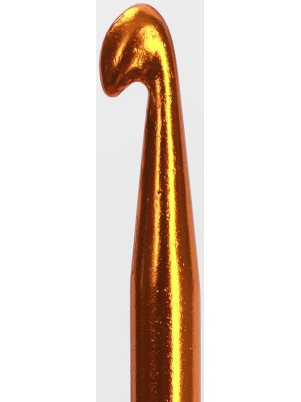 Крючок для вязания, двусторонний, d = 6/7 мм, 13 см, цвет золотой