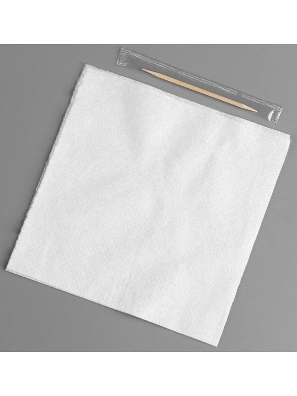 Набор одноразовой посуды «Вилка, ложка, салф.бум., зубочистка»