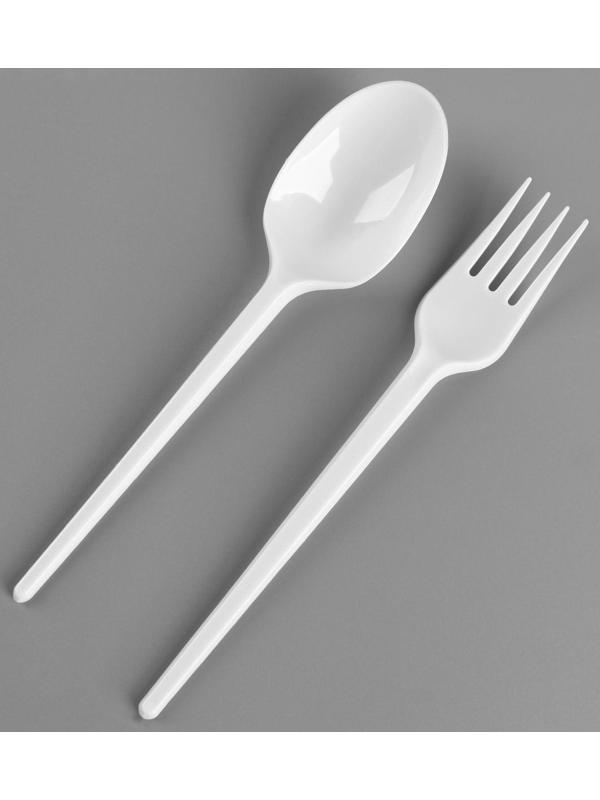 Набор одноразовой посуды «Вилка, ложка, салф.бум., зубочистка»