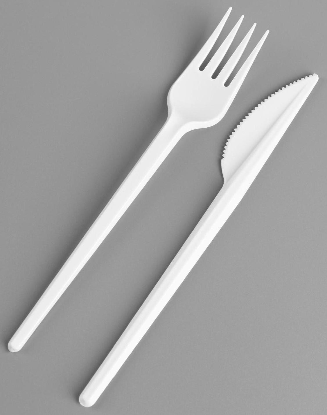 Набор одноразовой посуды «Вилка, нож, салф.бум., зубочистка»